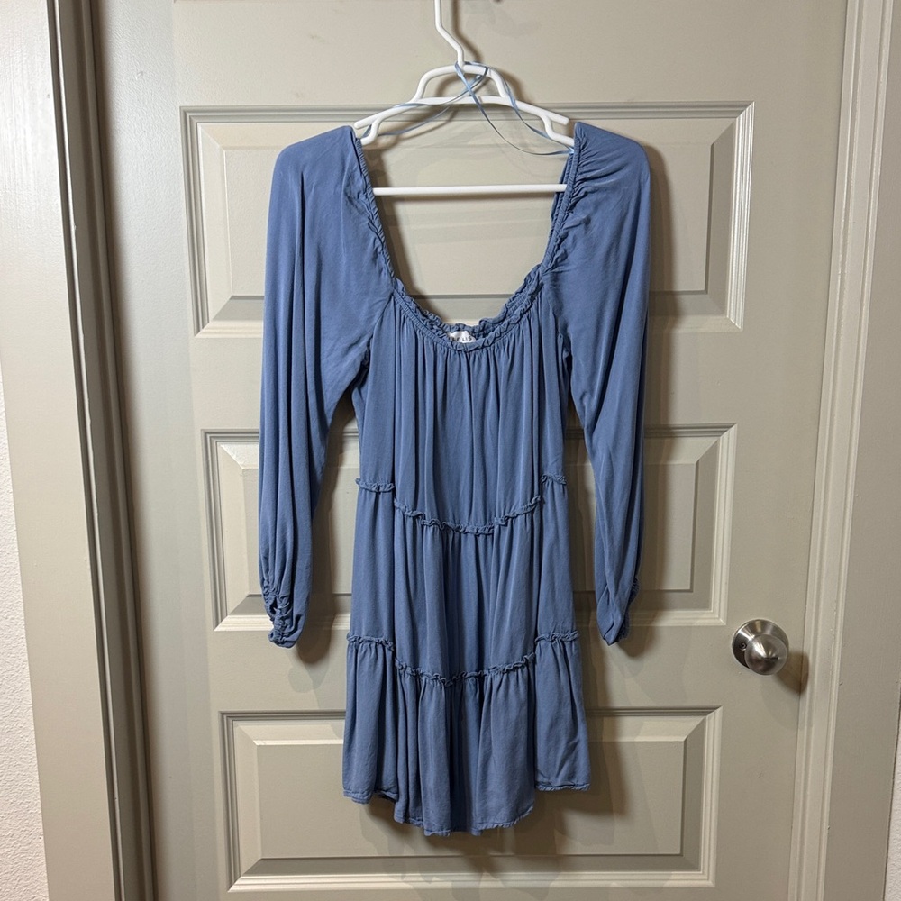 Elegant Blue Women's Dress